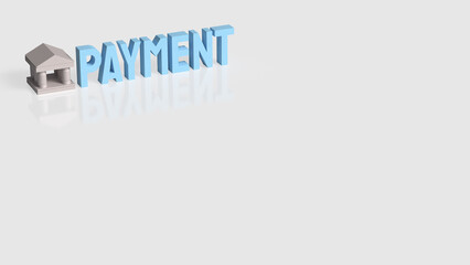 Banking Payment Financial Transaction Concept 3d render.