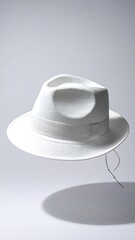 White fedora hat, studio shot