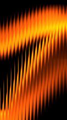 Abstract glass wave texture with glowing orange ripple pattern and fluid reflections, capturing modern elegance and dynamic energy for use in digital art, design backgrounds, and visual concepts