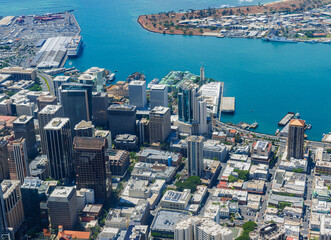 Aerial View of Downtown Honolulu and The Harbor, Oahu, Hawaii, USA © Billy McDonald