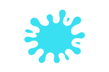 Blue Splatter Abstract Icon Design