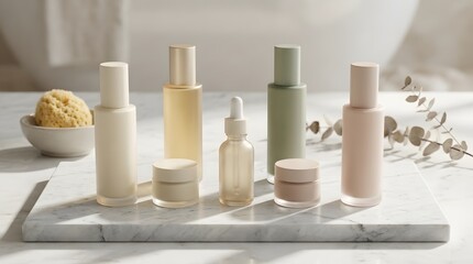 Macro close-up of smooth skincare cream smear on white or pastel background.