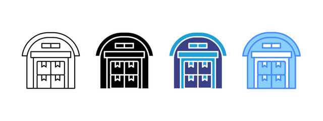 Storing icon set multiple style collection