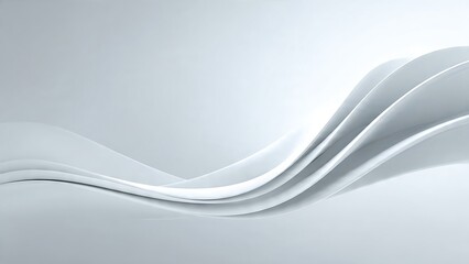 Abstract Smooth Wave Background with Curves in Soft Light Colors and Subtle Texture