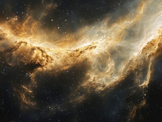 Star field in space a nebulae and a gas congestion.