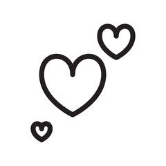 Outline Graphic of Hearts 