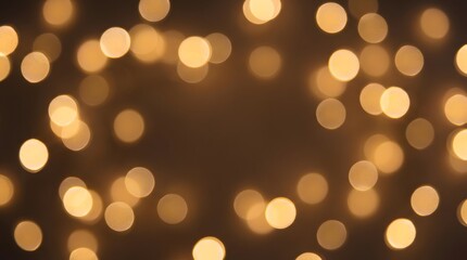 Soft-focus gold bokeh scattered across a neutral or dark gradient background with empty space for text overlay
