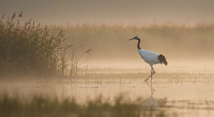 Naklejka premium great blue heron ardea cinerea