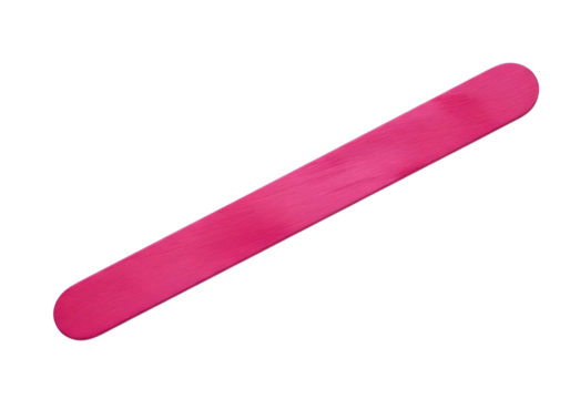 Pink nail file isolated on transparent background