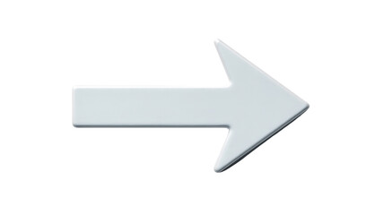 White arrow symbol pointing right, indicating direction, navigation, next step, progress, or forwarding online content