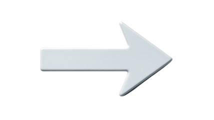 White arrow symbol pointing right, indicating direction, navigation, next step, progress, or forwarding online content