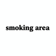 Smoking Area Sign Illustration