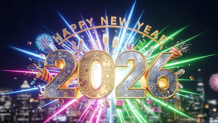 Fototapeta premium New year different type of design wallpaper