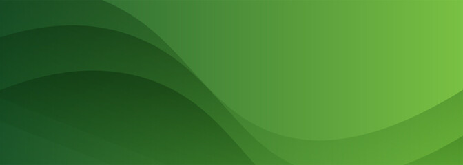 Abstract green wavy background. Vector illustration