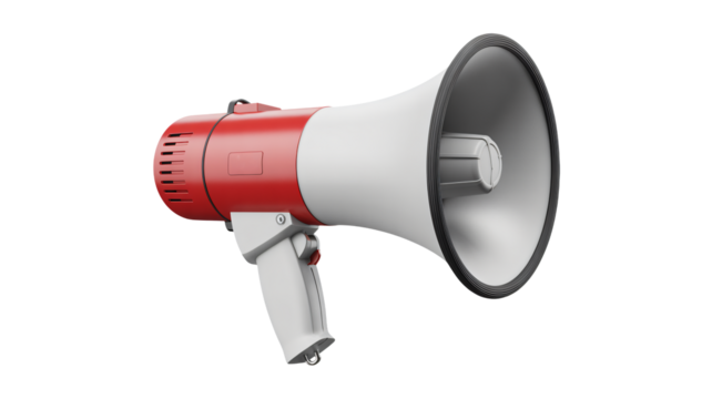 Project your voice with this powerful megaphone for announcements