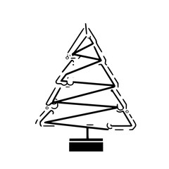 Celebrate the magic of Christmas! This festive Christmas tree vector brings joyful holiday spirit to cards, invitations, posters, and seasonal branding.