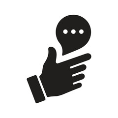 Chat message speech bubble icon