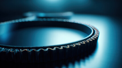 Timing belt arranged into a perfect circle