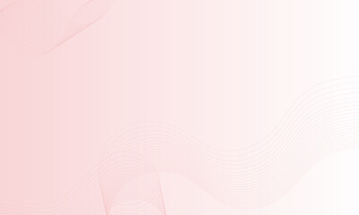 A minimalist, abstract background with a soft, pale pink gradient fading to white. Delicate, flowing, thin pink lines form subtle wave patterns, offering an elegant and calm texture