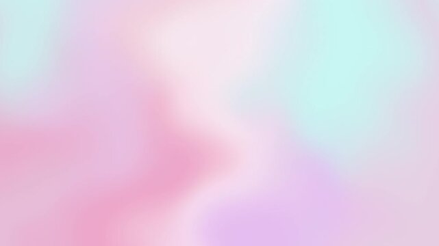 パステルカラーのグラデーション背景 ループ ピンクとブルーの淡い光 4K 動画素材