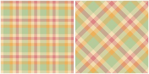 Soft Pastel Plaid Patterns Collection