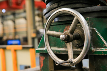 Valves, in mechanical industrial equipment