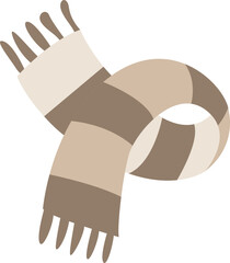 Cute Scarf Shawl Illustration Element