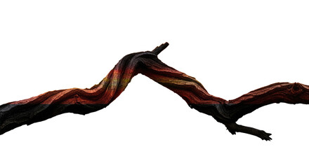 Two Twisting Tree Branches Intertwined in Nature.