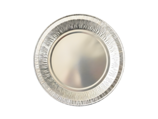 Silver award medal with intricate border isolated on transparent background