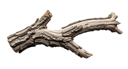 Weathered Tree Branch with Textural Details.