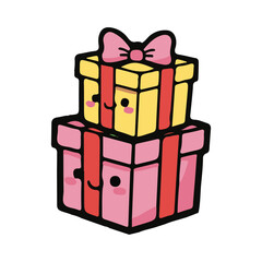 Christmas gift vector illustration design