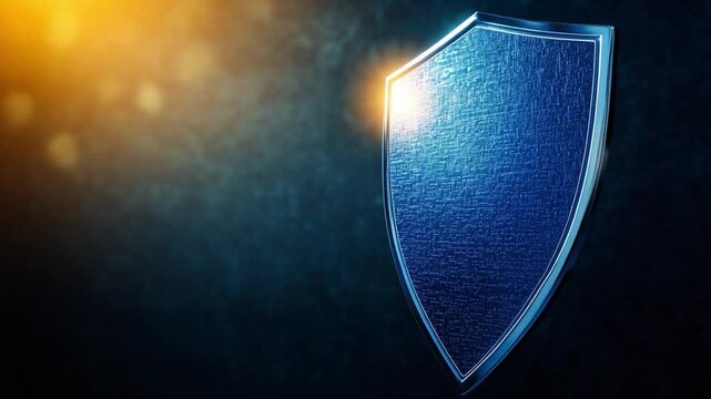 Guardian's Gaze: A luminous shield, radiating strength and protection, stands against a textured, subtly lit backdrop. Symbolizing security and resilience, and hinting at an unseen guardian.