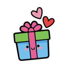 Christmas gift vector illustration design