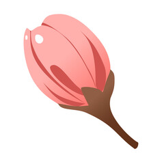 Strawberry and Sakura Floral Seamless Pattern Design