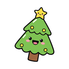 Christmas tree vector illustration design