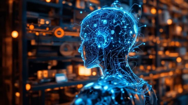 AI assistant with LLM, big data, machine learning, and generative AI empowers rapid engineering and supports agency AI for advanced business applications. 4k video