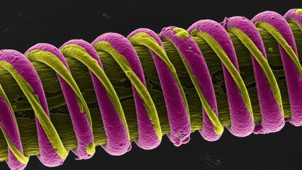Reconstructed Microscopic View of Human Hair Twists Applied in Dermatology Diagnostics