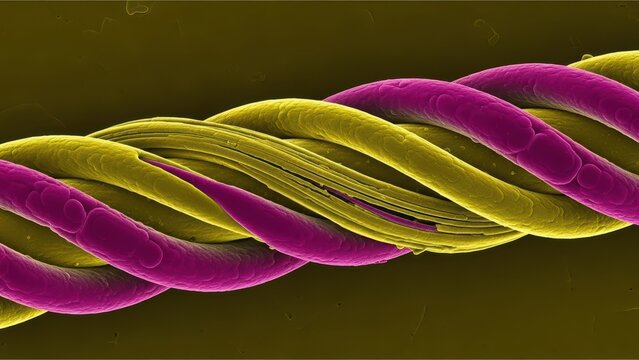 High-Resolution IA-SEM of Hair Structure Indicating Genetic Hair Disorder Pili Torti