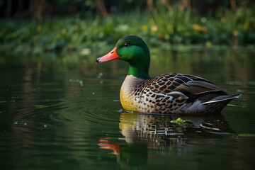 duck on the lake