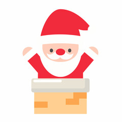 santa claus with gift