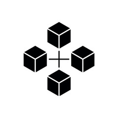 Icon a Blockchain, isolated against a clean background.