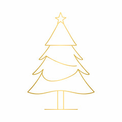Christmas Tree Vector Illustration