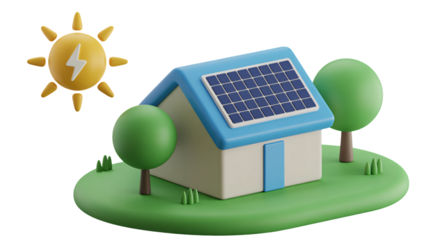 Eco home solar panels provide clean energy for sustainable living