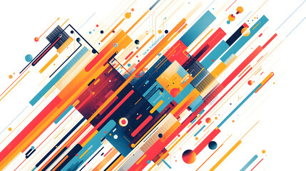 abstract background with colorful stripes