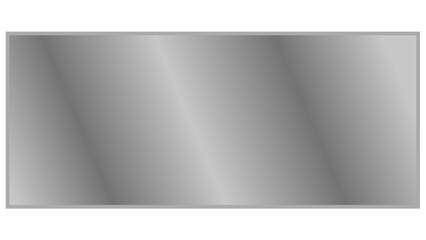 Rectangular Silver Metallic Gradient Background Element