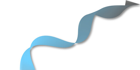 blue ribbon on white background