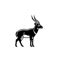 Graceful Antelope Silhouette Illustration Art
