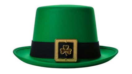 Leprechaun hat isolated symbolizing Irish luck and tradition