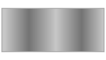 Horizontal Silver Gray Metallic Gradient Bar with Subtle Reflection