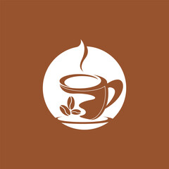 Obraz premium Luxury Coffee Break Label Logo